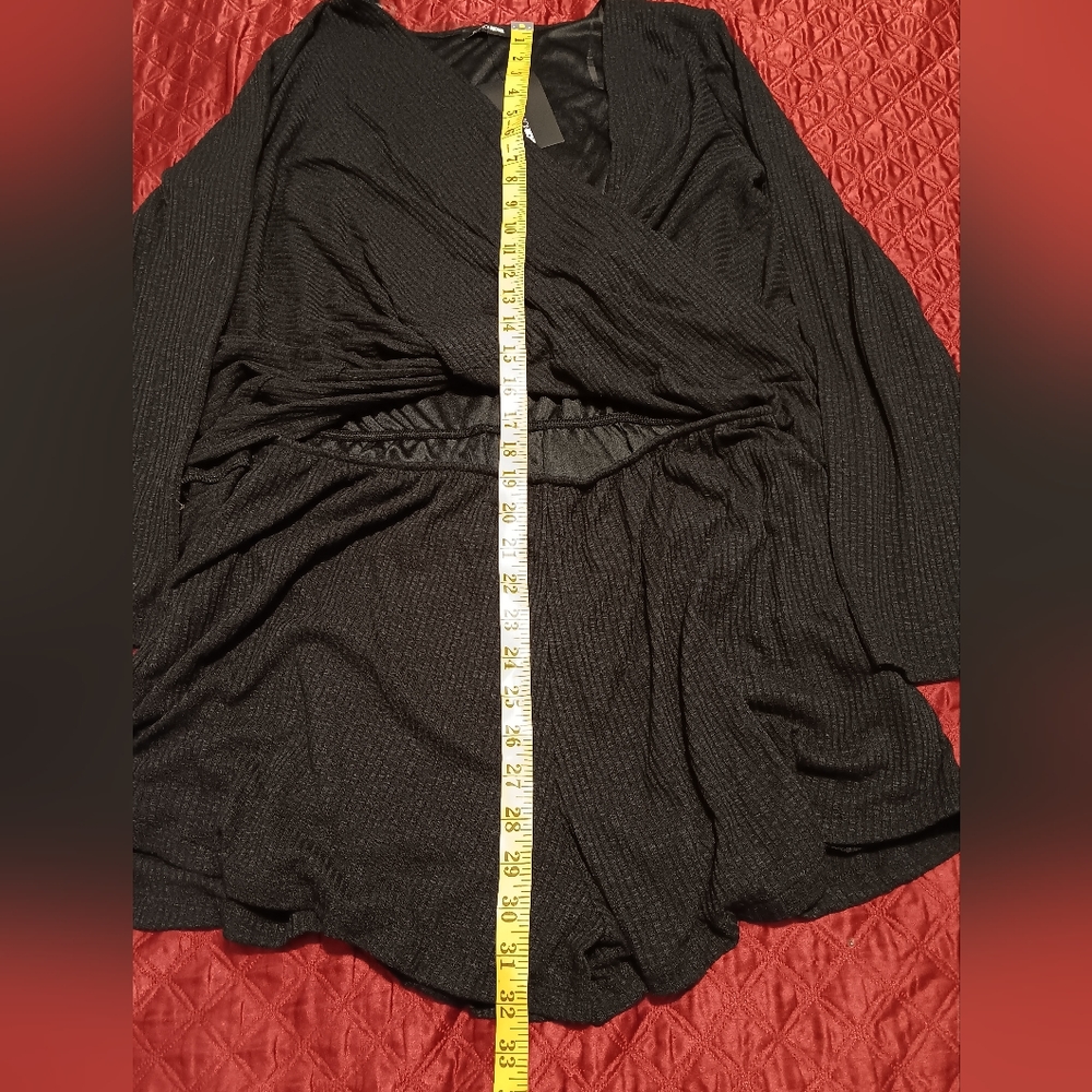 Fashion Nova Annabelle Twist Front Romper Black SzXL Sexy Party Beach - Picture 7 of 12